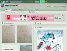 Tablet Screenshot of aleins-are-real-duh.deviantart.com