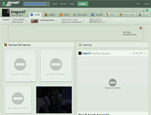 Tablet Screenshot of dragonat.deviantart.com