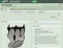 Tablet Screenshot of notmatthias.deviantart.com