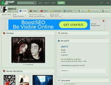 Tablet Screenshot of abril-o.deviantart.com
