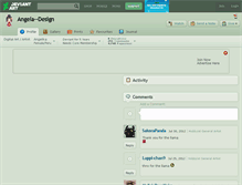 Tablet Screenshot of angela--design.deviantart.com