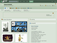 Tablet Screenshot of lance-kramer.deviantart.com