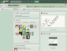 Tablet Screenshot of flavor-anime.deviantart.com