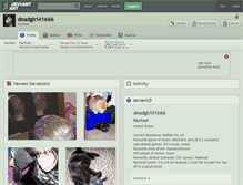 Tablet Screenshot of deadgirl41666.deviantart.com