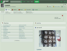 Tablet Screenshot of luneon.deviantart.com