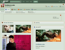 Tablet Screenshot of goddesslovato.deviantart.com