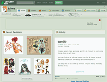 Tablet Screenshot of johwa.deviantart.com