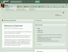 Tablet Screenshot of lei-x.deviantart.com