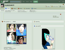 Tablet Screenshot of mydarkside33.deviantart.com