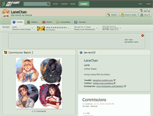 Tablet Screenshot of lanechan.deviantart.com