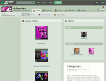 Tablet Screenshot of club-sonia.deviantart.com