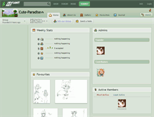 Tablet Screenshot of cute-paradise.deviantart.com