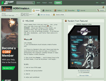 Tablet Screenshot of hornymales.deviantart.com