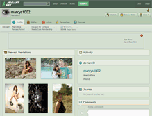 Tablet Screenshot of marcys1002.deviantart.com