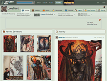 Tablet Screenshot of lovell-art.deviantart.com