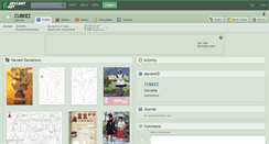 Desktop Screenshot of cubeez.deviantart.com