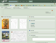 Tablet Screenshot of cubeez.deviantart.com