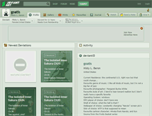 Tablet Screenshot of goatis.deviantart.com