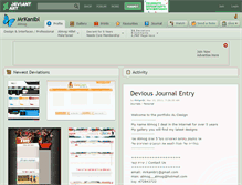 Tablet Screenshot of mrkanibl.deviantart.com