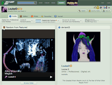 Tablet Screenshot of louised.deviantart.com