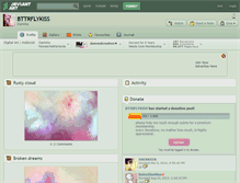 Tablet Screenshot of bttrflykiss.deviantart.com