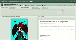 Desktop Screenshot of matthew-hedgewolf-zx.deviantart.com