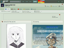 Tablet Screenshot of happysurfer123.deviantart.com