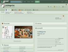 Tablet Screenshot of lukimegurine.deviantart.com