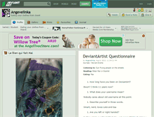Tablet Screenshot of angevelinka.deviantart.com
