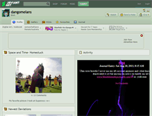 Tablet Screenshot of dangomelans.deviantart.com