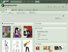 Tablet Screenshot of kawaii-nyu-chan.deviantart.com