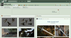 Desktop Screenshot of gothic-lycan.deviantart.com