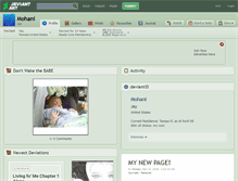Tablet Screenshot of mohani.deviantart.com