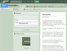 Tablet Screenshot of deviousapps.deviantart.com