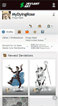 Mobile Screenshot of mydyingrose.deviantart.com
