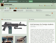 Tablet Screenshot of pantherripper.deviantart.com