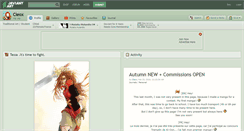 Desktop Screenshot of cleox.deviantart.com