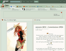 Tablet Screenshot of cleox.deviantart.com
