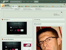Tablet Screenshot of goclikt.deviantart.com