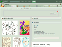 Tablet Screenshot of giulyzin.deviantart.com