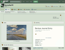 Tablet Screenshot of bunnystar99.deviantart.com