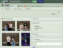 Tablet Screenshot of missgre.deviantart.com