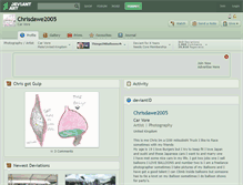 Tablet Screenshot of chrisdawe2005.deviantart.com