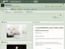 Tablet Screenshot of danacyrus.deviantart.com