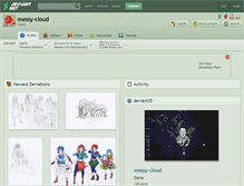 Tablet Screenshot of messy-cloud.deviantart.com