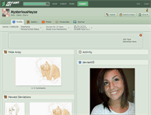 Tablet Screenshot of mysterioushayze.deviantart.com