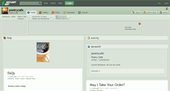 Desktop Screenshot of poetrycafe.deviantart.com