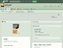 Tablet Screenshot of poetrycafe.deviantart.com