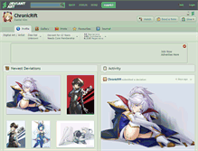 Tablet Screenshot of chronicrift.deviantart.com
