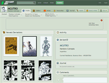 Tablet Screenshot of mcutro.deviantart.com